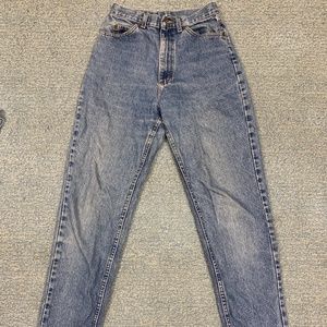 high rise vintage LL Bean mom jeans